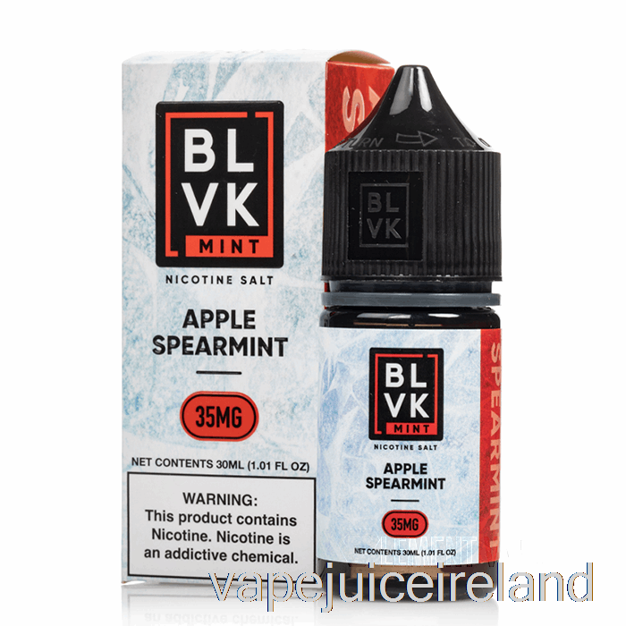 Vape Juice Apple Spearmint - BLVK Mint Salts - 30mL 50mg